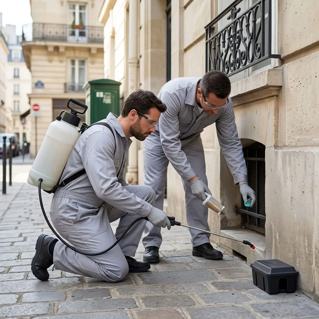 Comment se déroule l'intervention d'extermination à Paris 4 ?