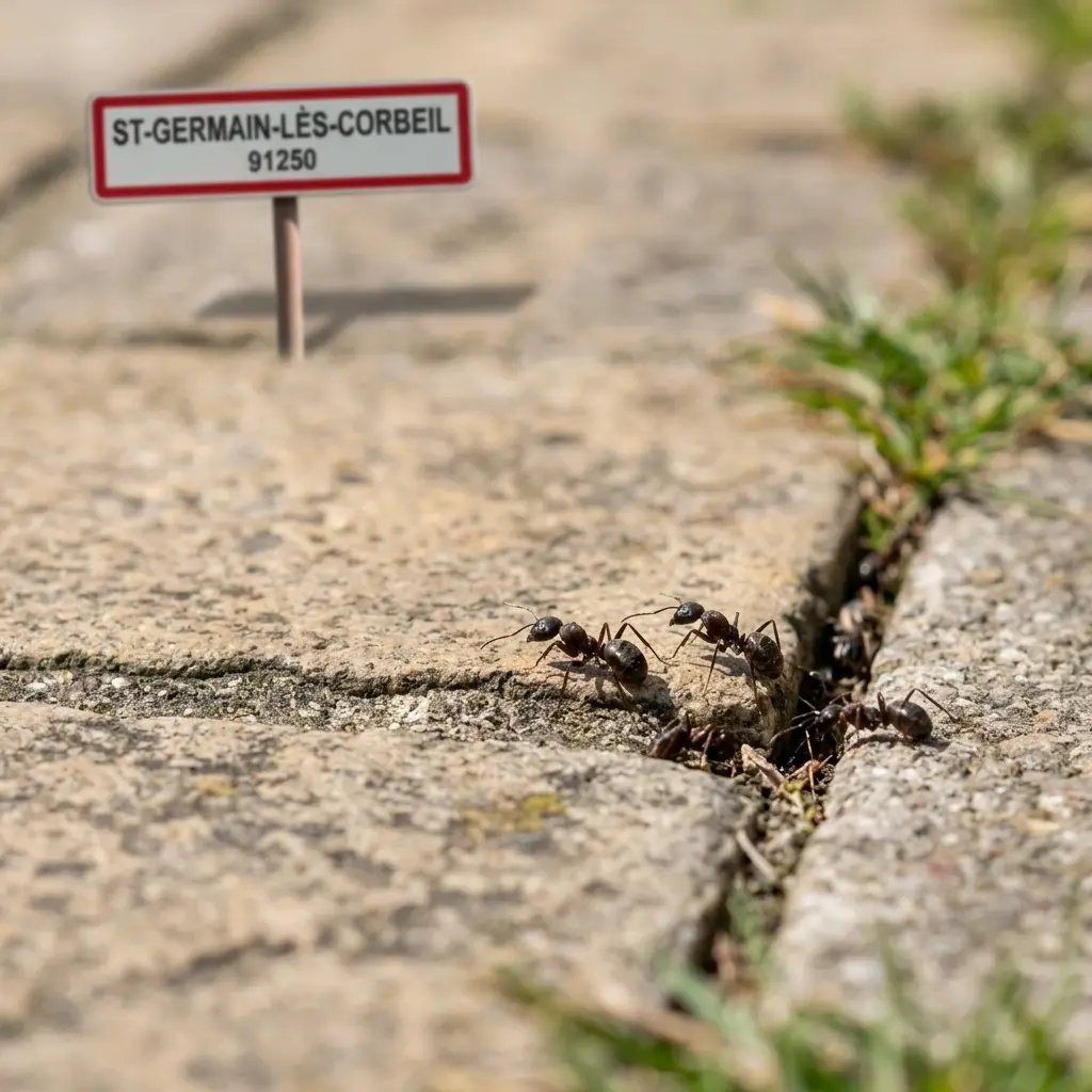Comment se déroule l'intervention à Saint-Germain-lès-Corbeil ?