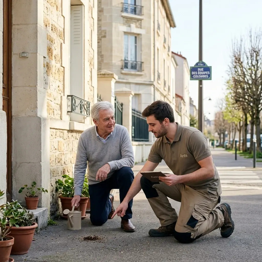 Comment se déroule l'intervention à Colombes ?