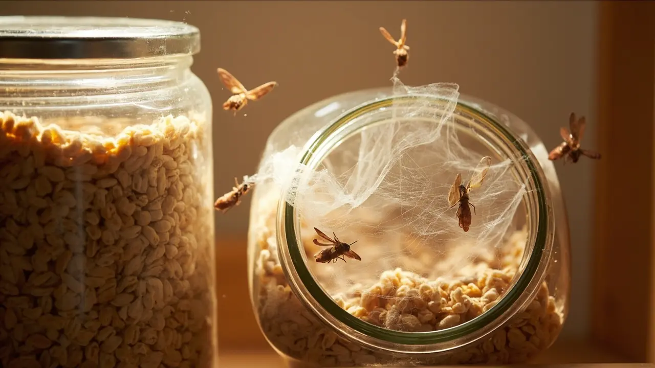 Situations courantes : filaments dans les céréales et insectes volants