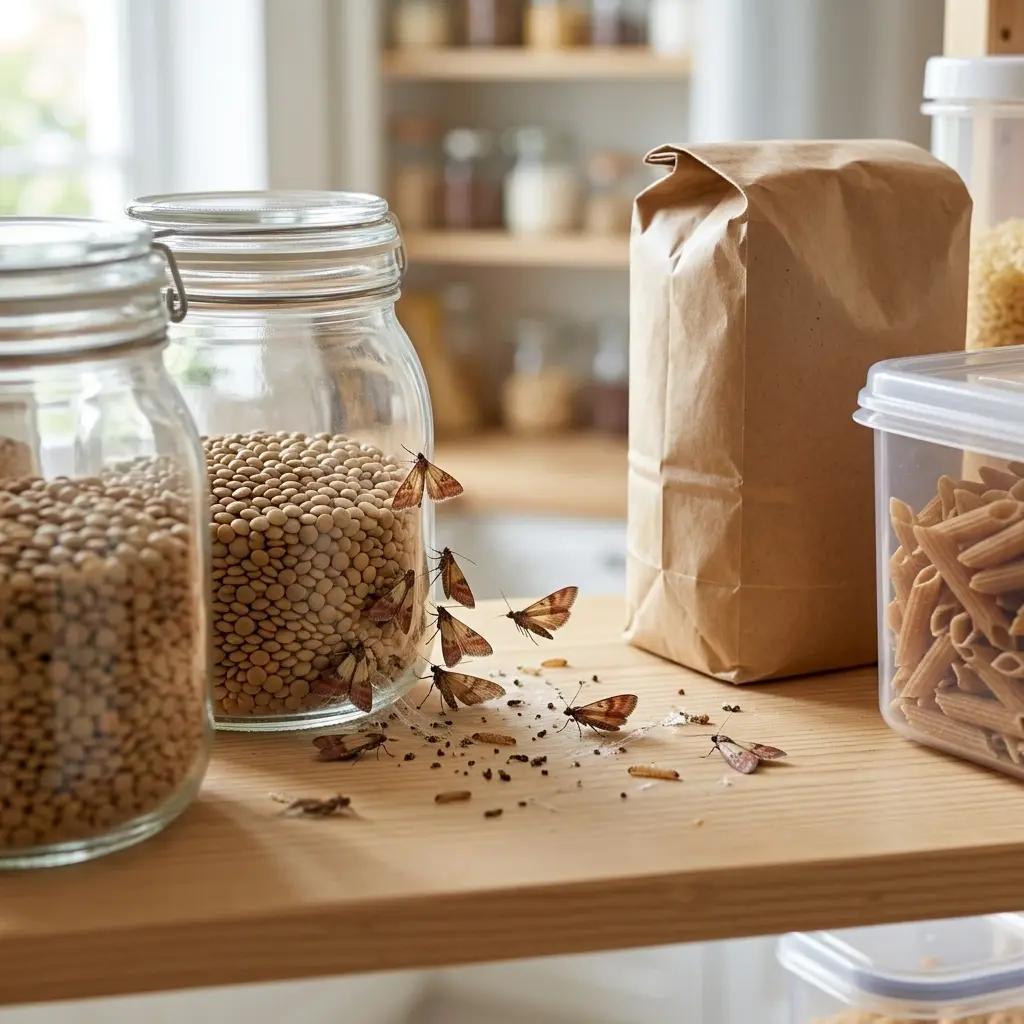 Comment nous éliminons les mites alimentaires chez vous