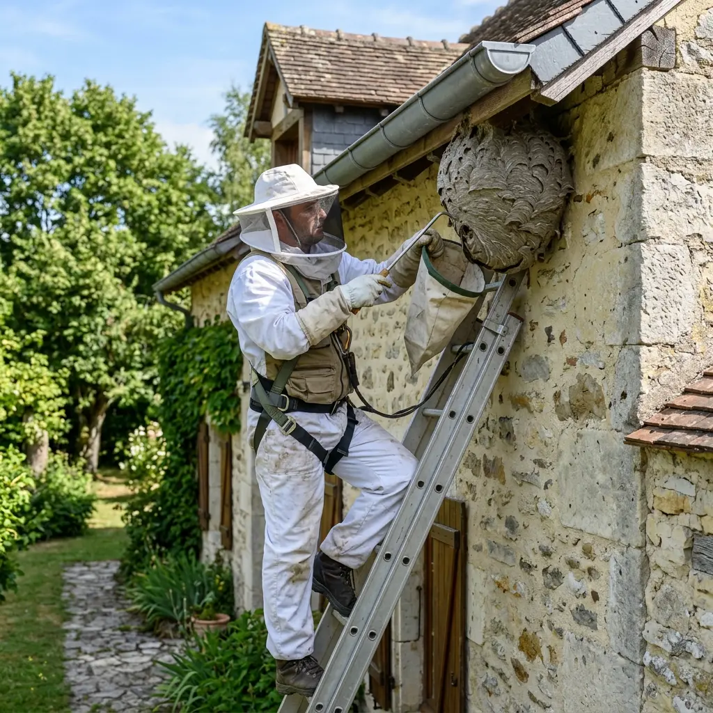 Adopter les bons gestes face à un nid de frelon à Beautor