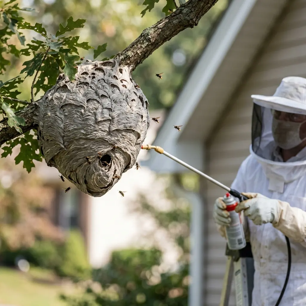 Comment réagir face à l'installation d'un nid de frelon ?