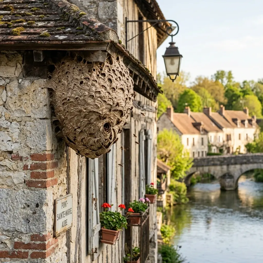 Nid de frelon Pont-Sainte-Marie (10150)