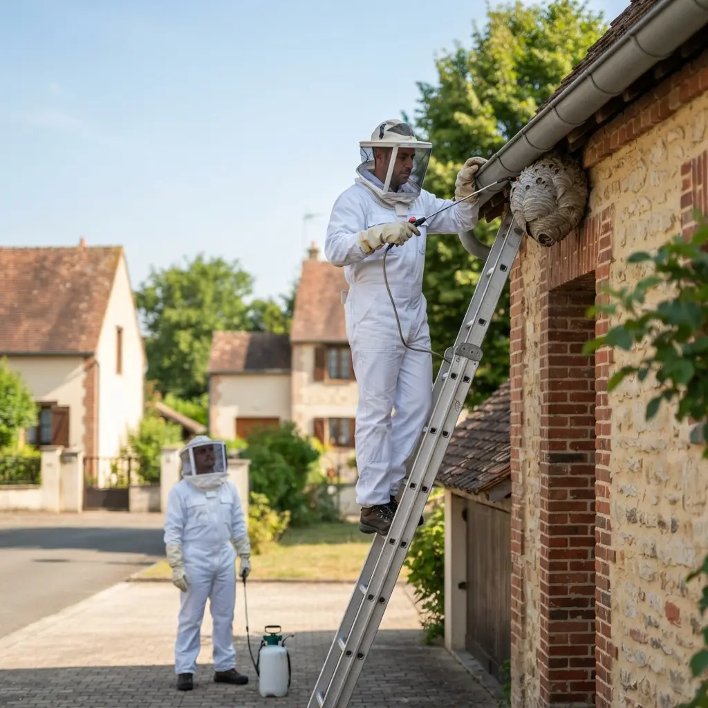 Une approche technique pour détruire le nid de frelon