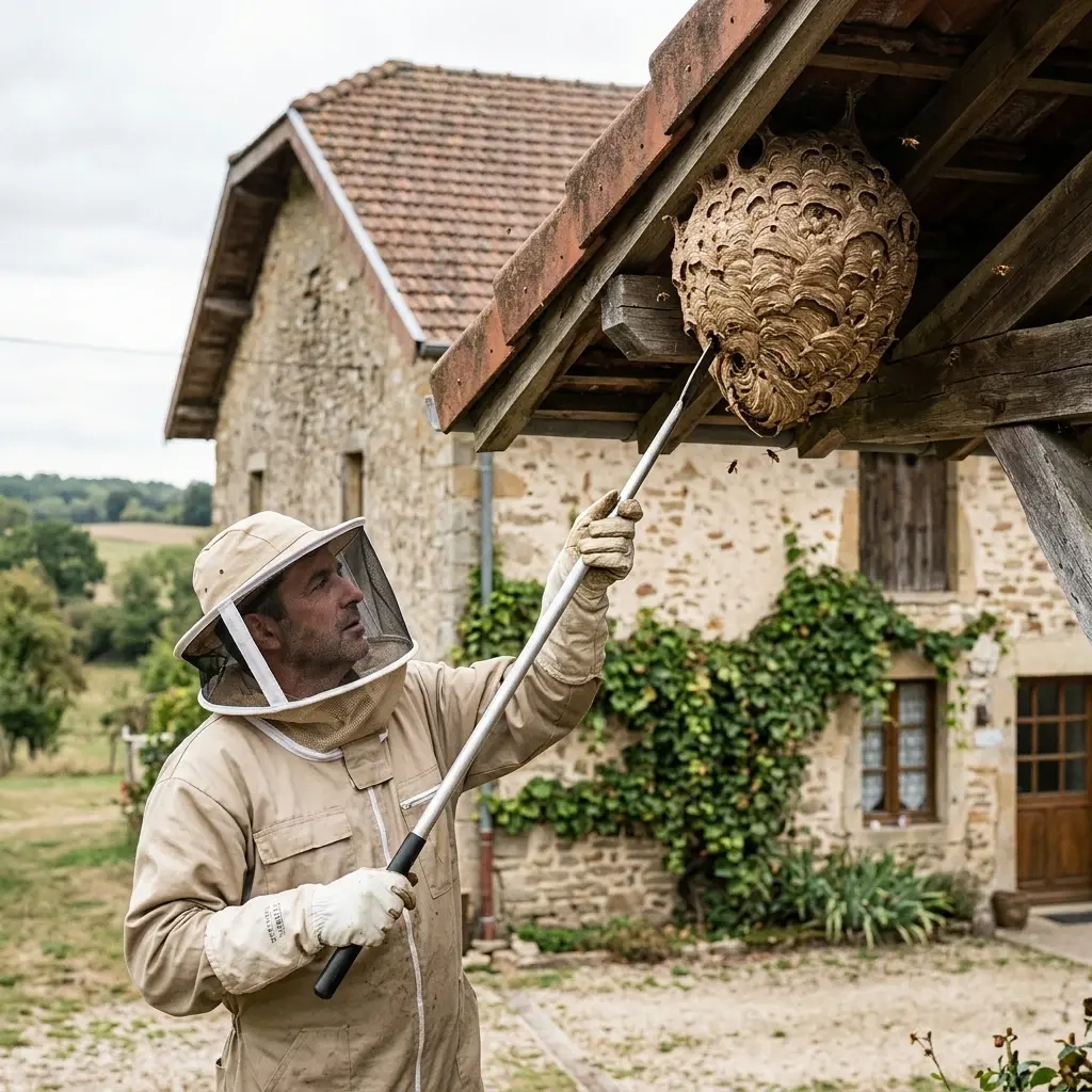 Notre méthode pour détruire le nid de frelon