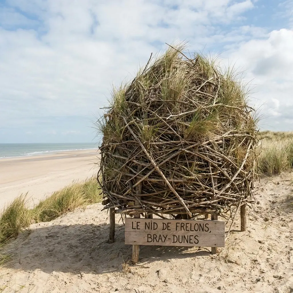 Nid de frelon Bray-Dunes (59123)