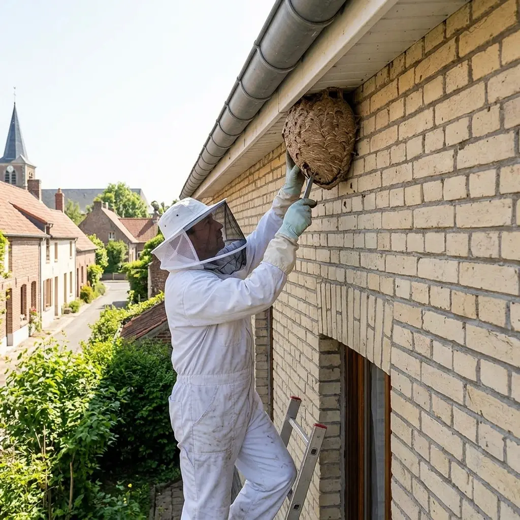 Notre méthode de désinsectisation du nid de frelon