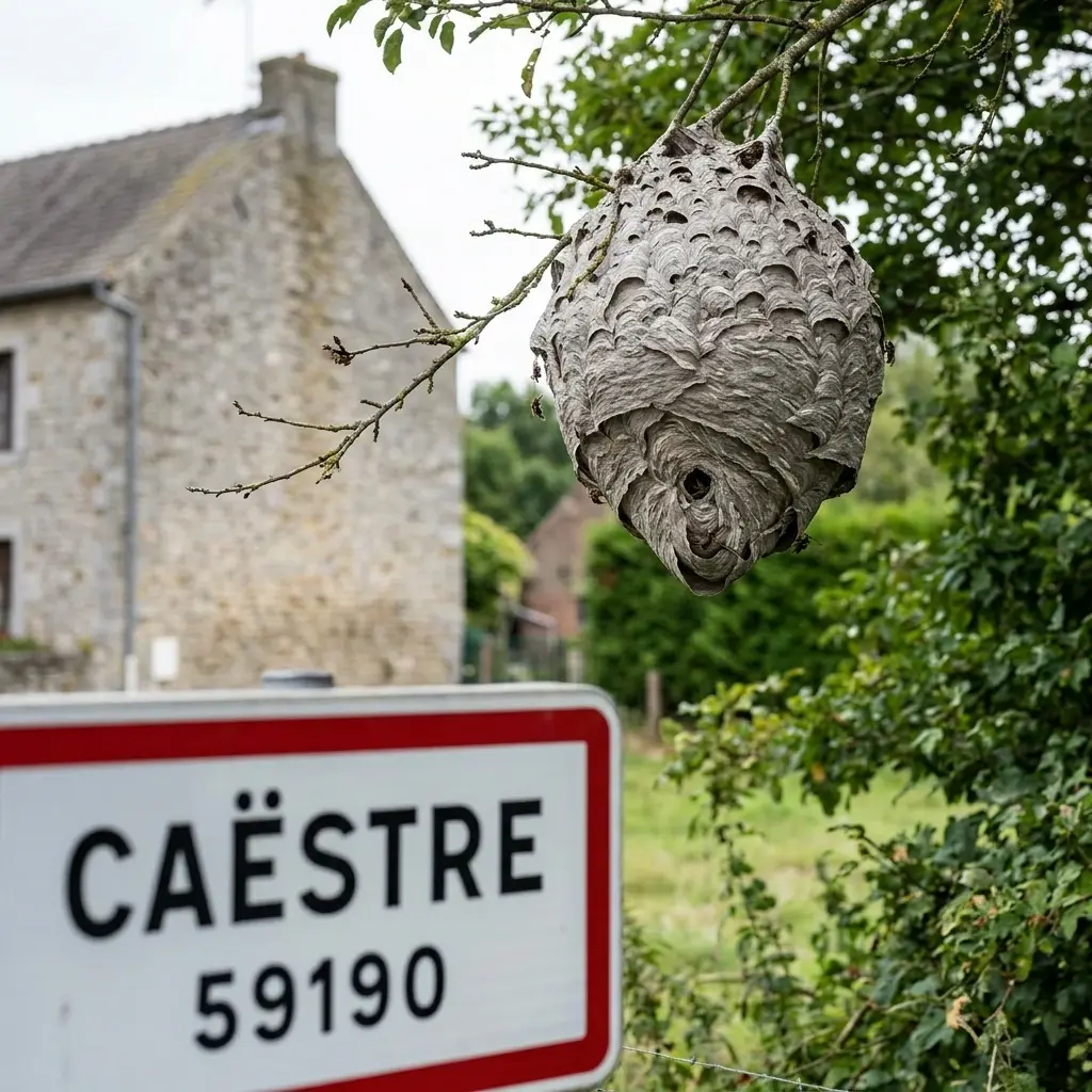 Nid de frelon Caëstre (59190)