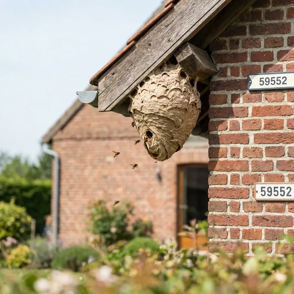 Nid de frelon Lambres-lez-Douai (59552)