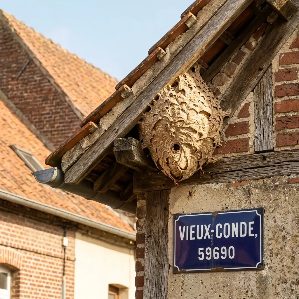 Nid de frelon Vieux-Condé (59690)