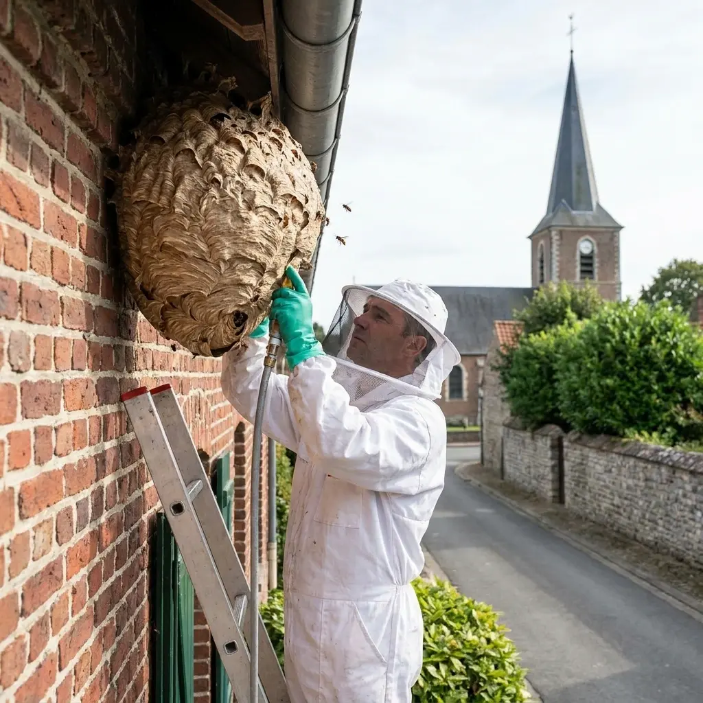 Pourquoi nous choisir à Nieppe pour la désinsectisation du nid de frelon
