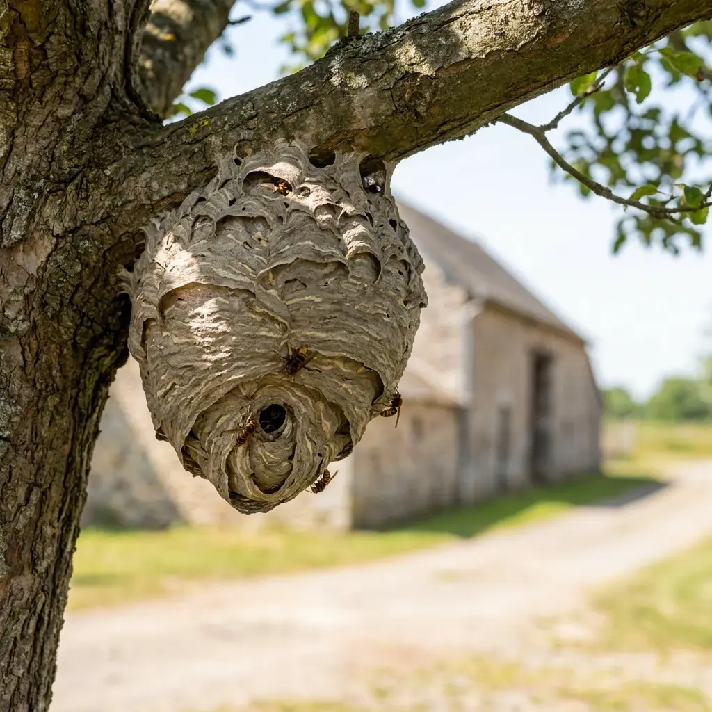 Notre méthode de désinsectisation du nid de frelon