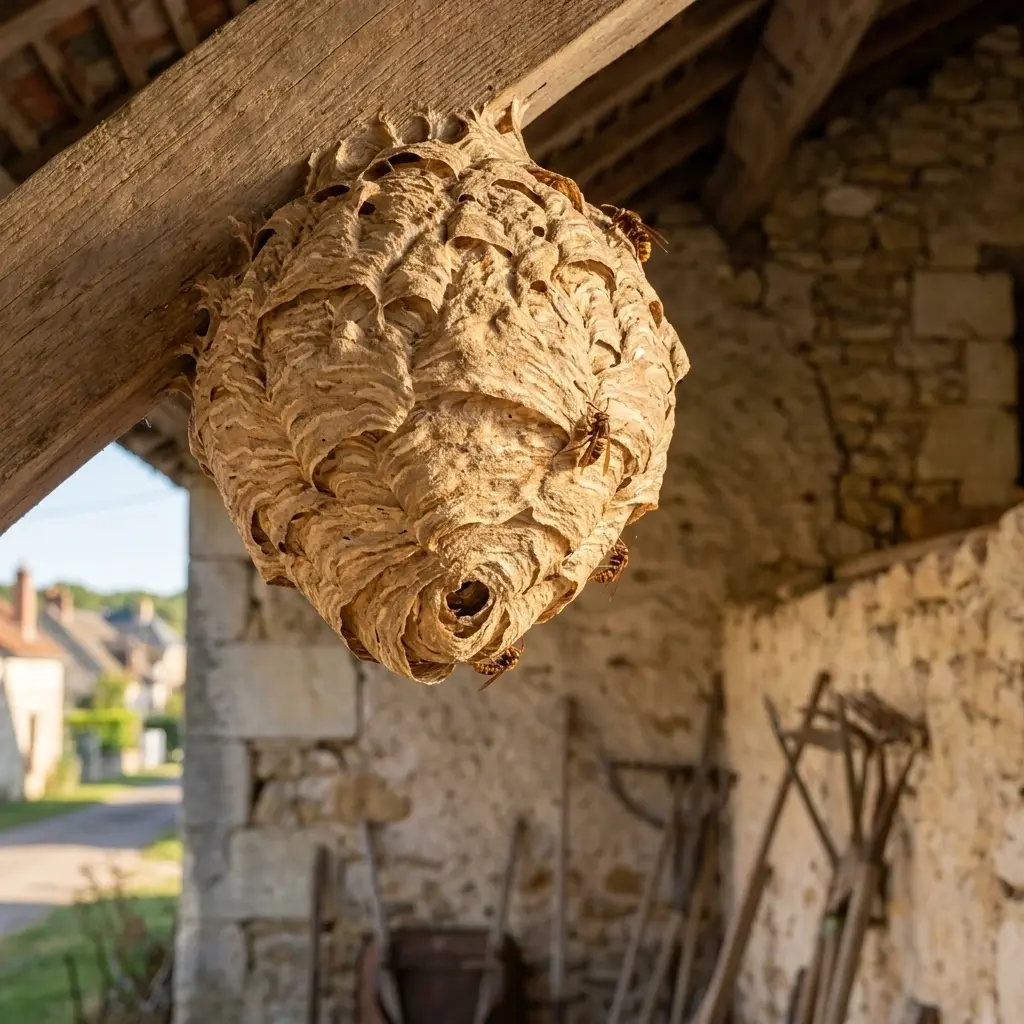 Nid de frelon Nanteuil-le-Haudouin (60440)
