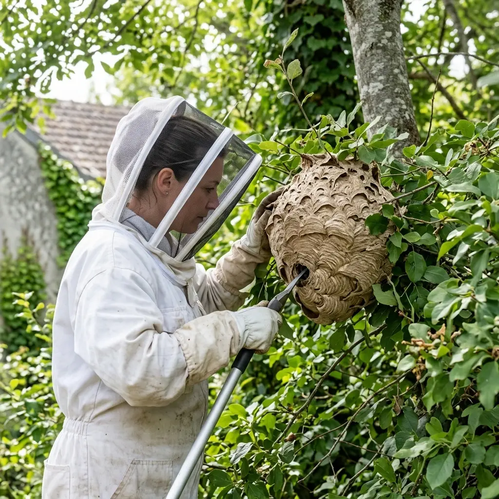Une intervention fiable pour éradiquer le nid de frelon à Précy-sur-Oise
