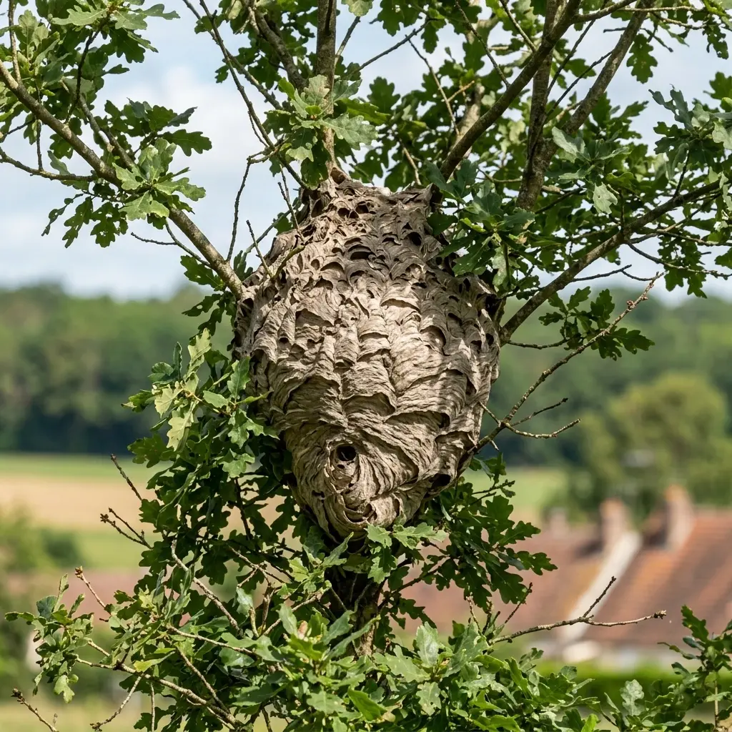 Nid de frelon Choisy-au-Bac (60750)