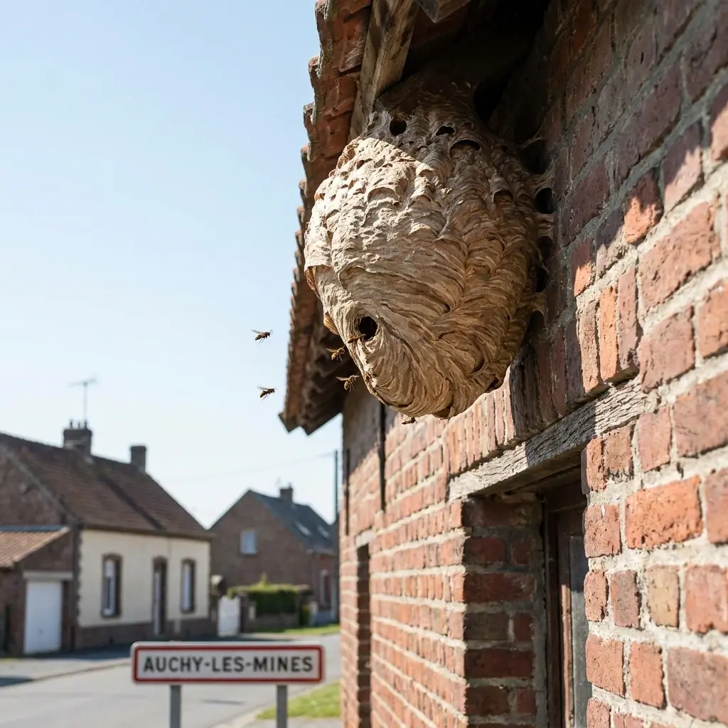 Nid de frelon Auchy-les-Mines (62138)