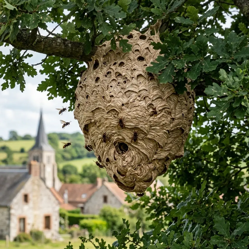 Prévenir et réagir face à l'installation d'un nid de frelon