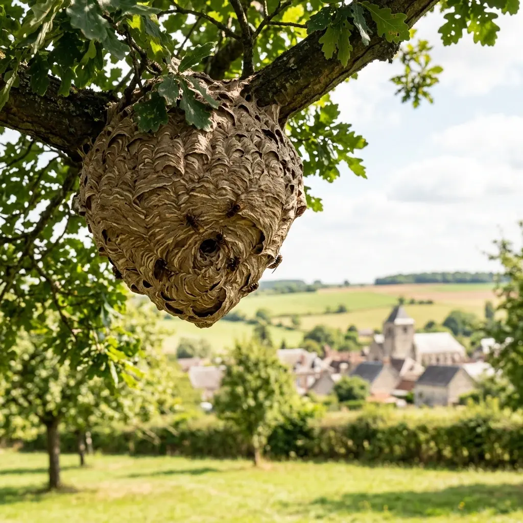 Nid de frelon Auxi-le-Château (62390)