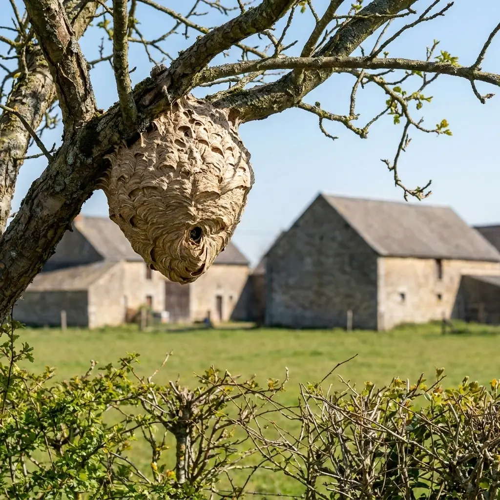 Nid de frelon Haillicourt (62940)