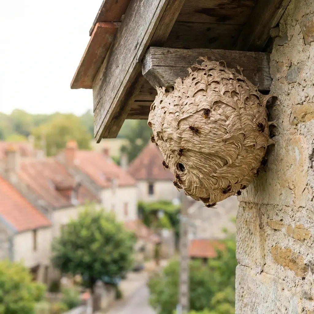 Nid de frelon Courcelles-lès-Lens (62970)
