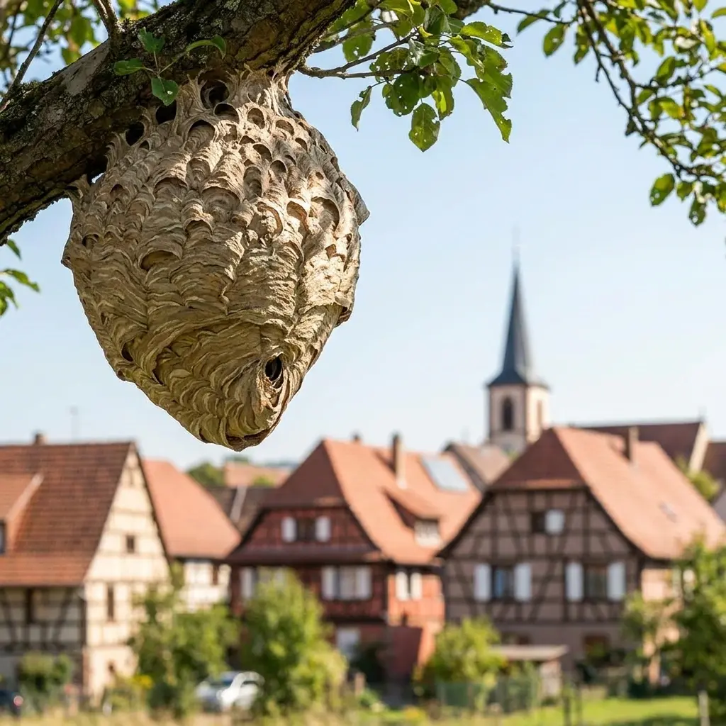 Élimination de nid de frelon à Oberhausbergen