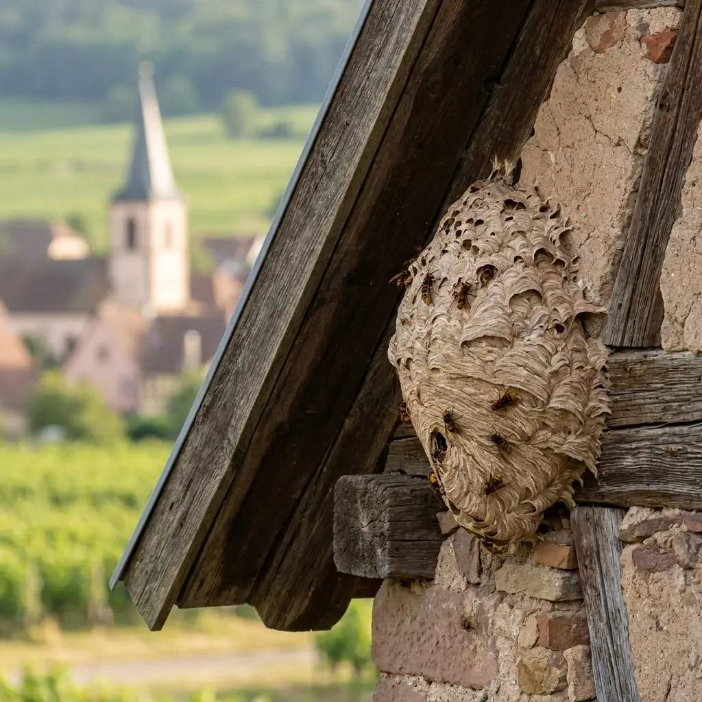 Nid de frelon Griesheim-près-Molsheim (67870)