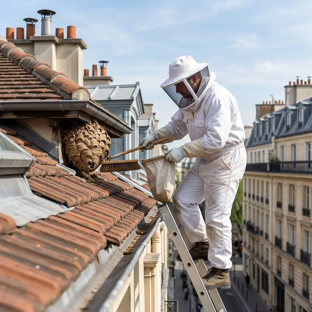 Nid de frelon Paris 2 (75002)