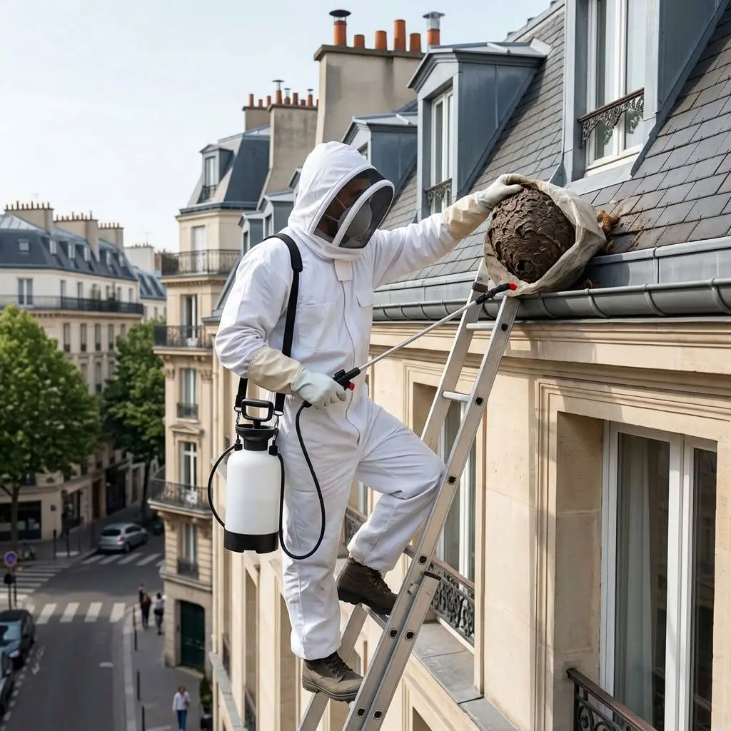 Nid de frelon Paris 3 (75003)
