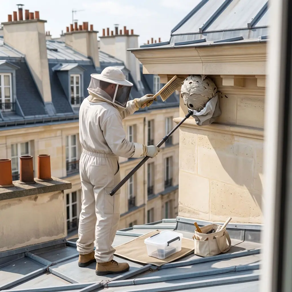 Notre approche face aux frelons à Paris 4