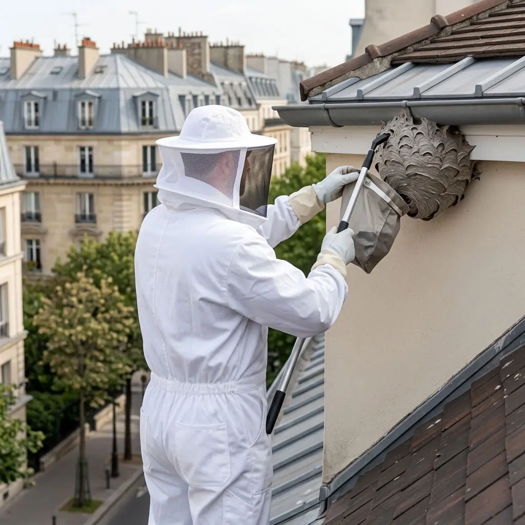 Comment nous supprimons votre nid de frelon à Paris 5e