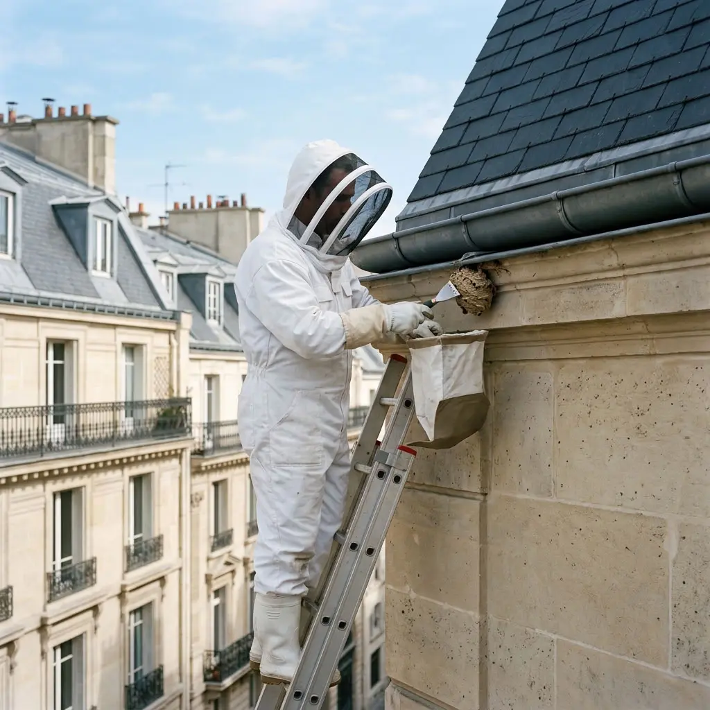 Nid de frelon Paris 6 (75006)