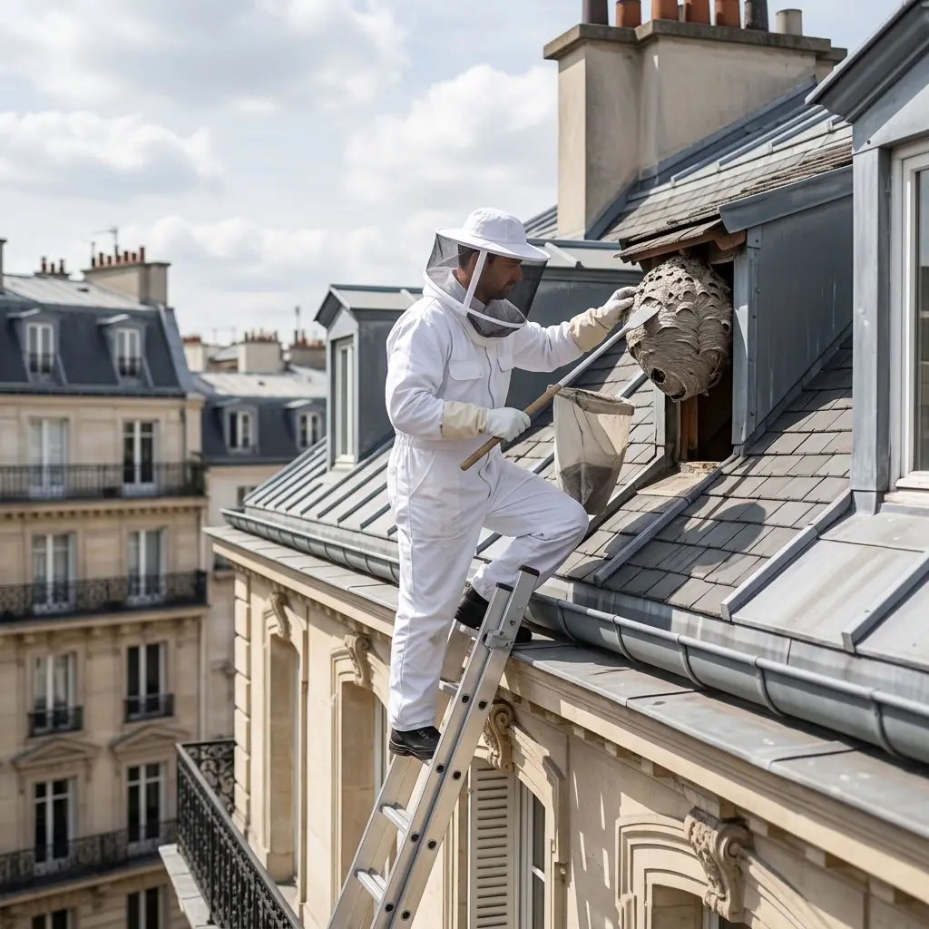 Réactions rapides à adopter lors d’un nid de frelon à Paris 8