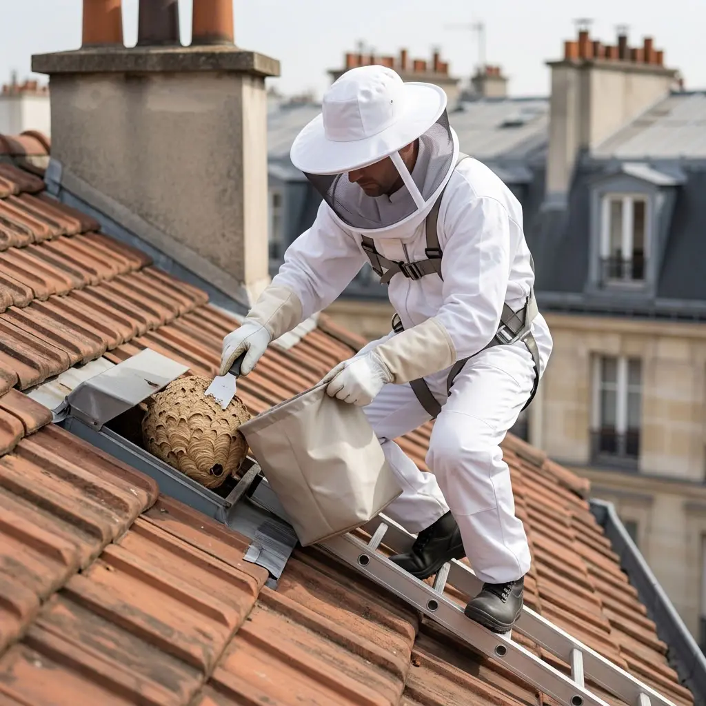 Nid de frelon Paris 8 (75008)