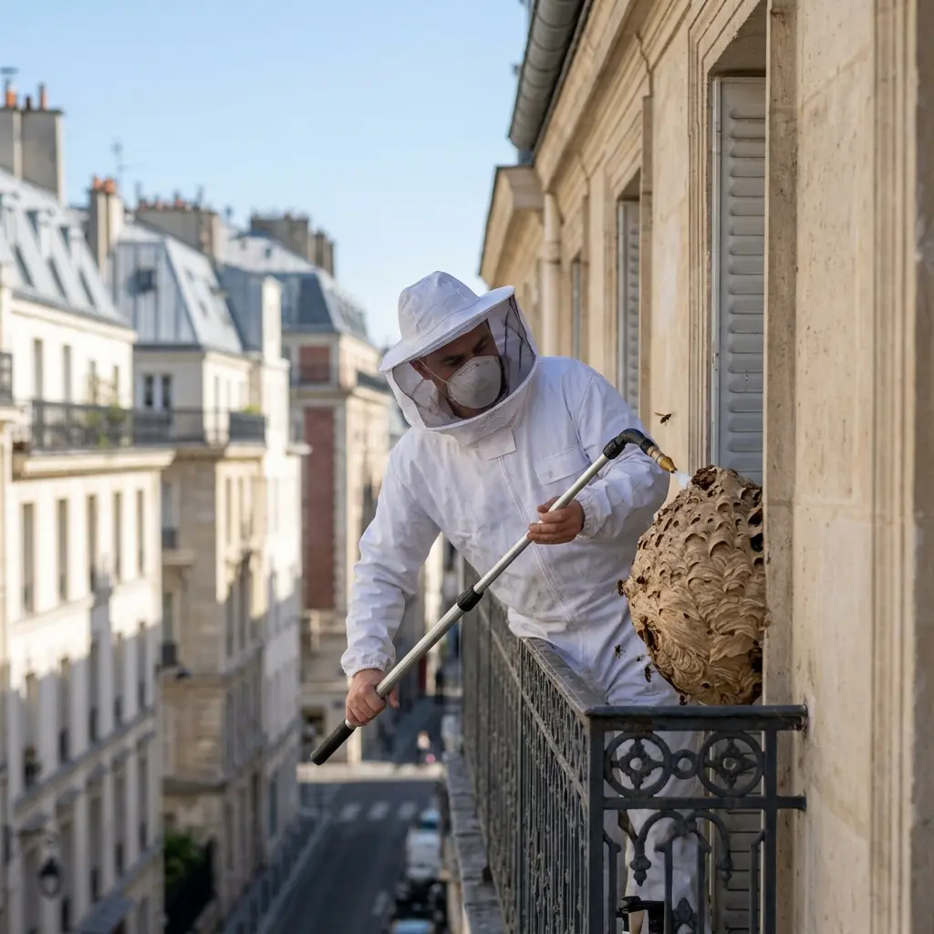Nid de frelon Paris 10 (75010)