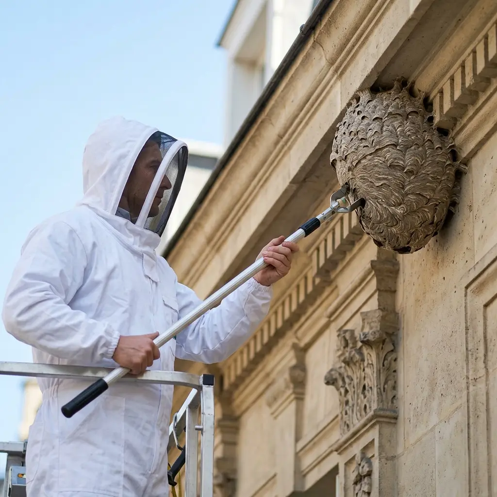Techniques de destruction de nids de frelons
