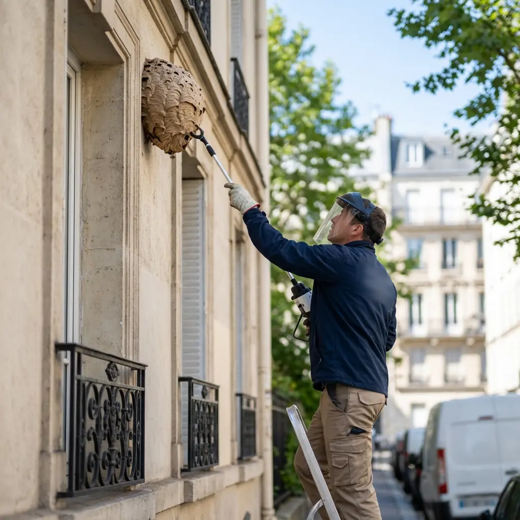 Nid de frelon Paris 19 (75019)