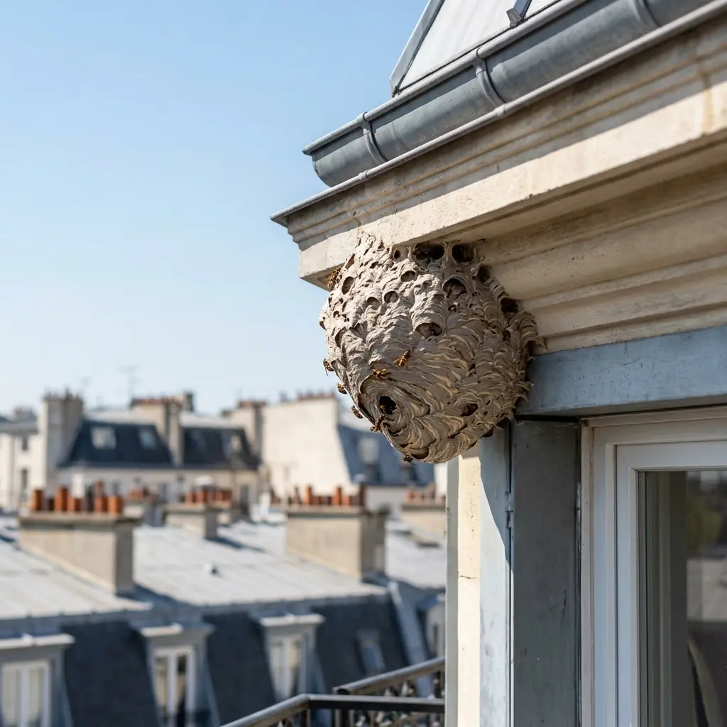 Nid de frelon Paris 20 (75020)