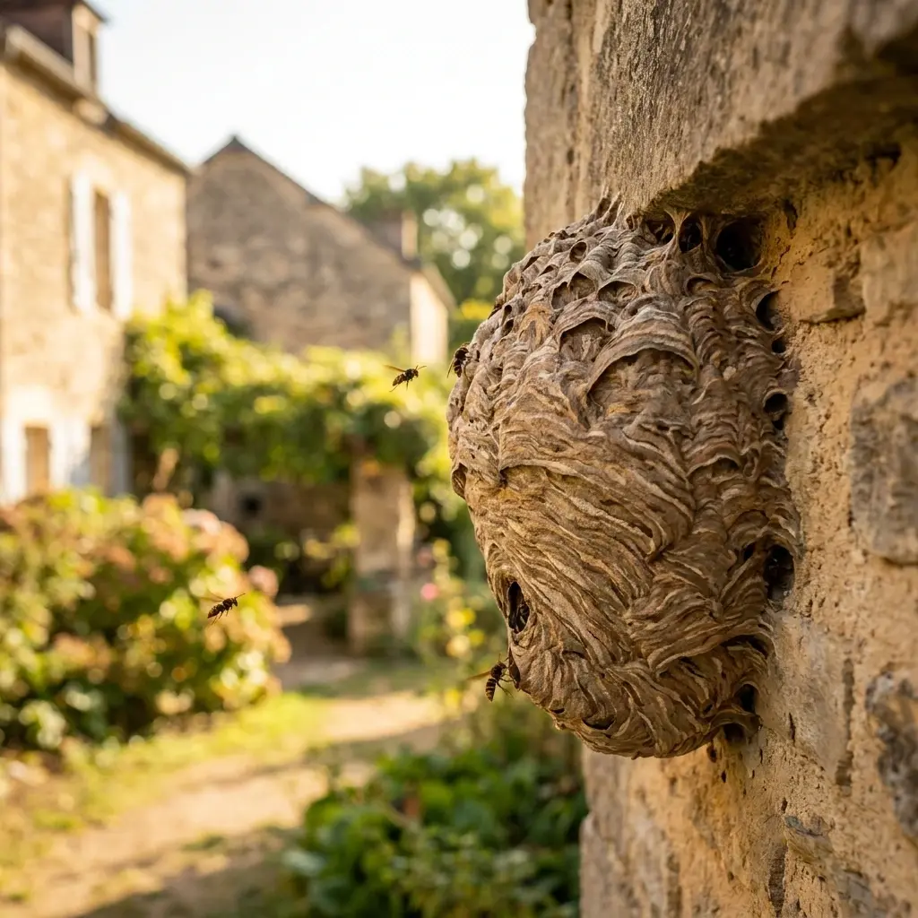 Comment se déroule le traitement d'un nid de frelon à Melun ?