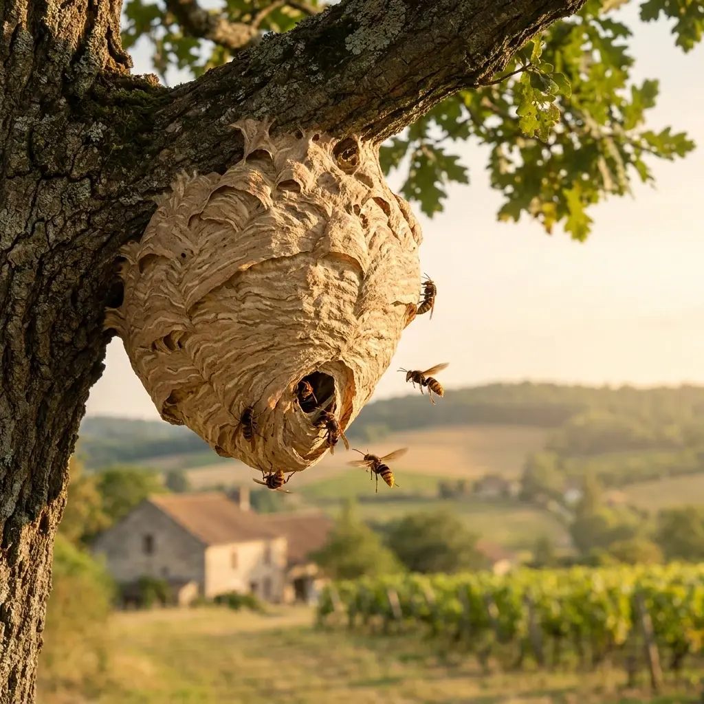 Comment réagir face à un nid de frelon à Guérard ?