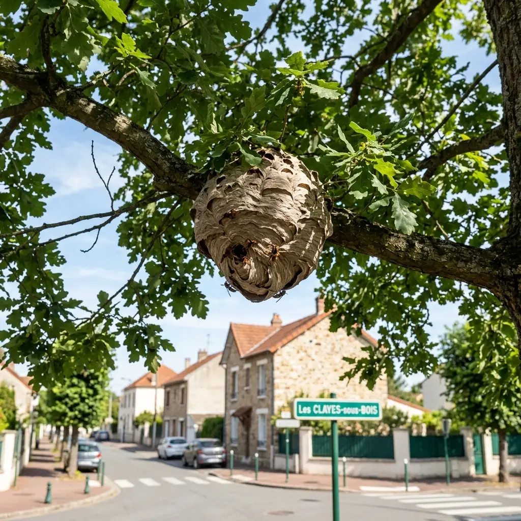 Nid de frelon Les Clayes-sous-Bois (78340)