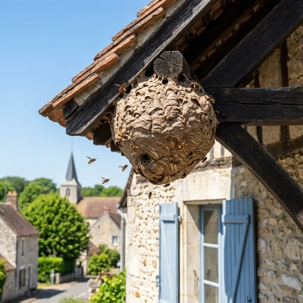 Nid de frelon Follainville-Dennemont (78520)