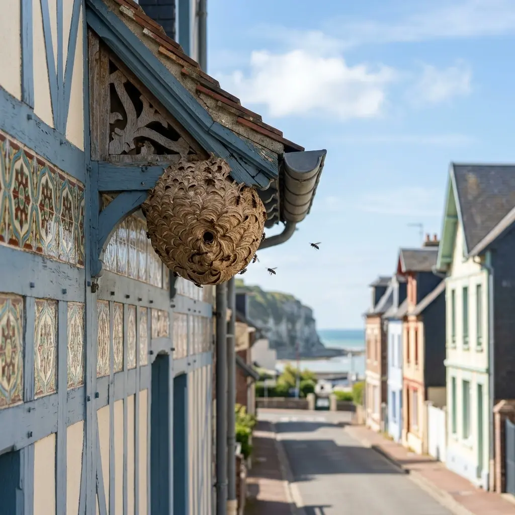 Nid de frelon Mers-les-Bains (80350)