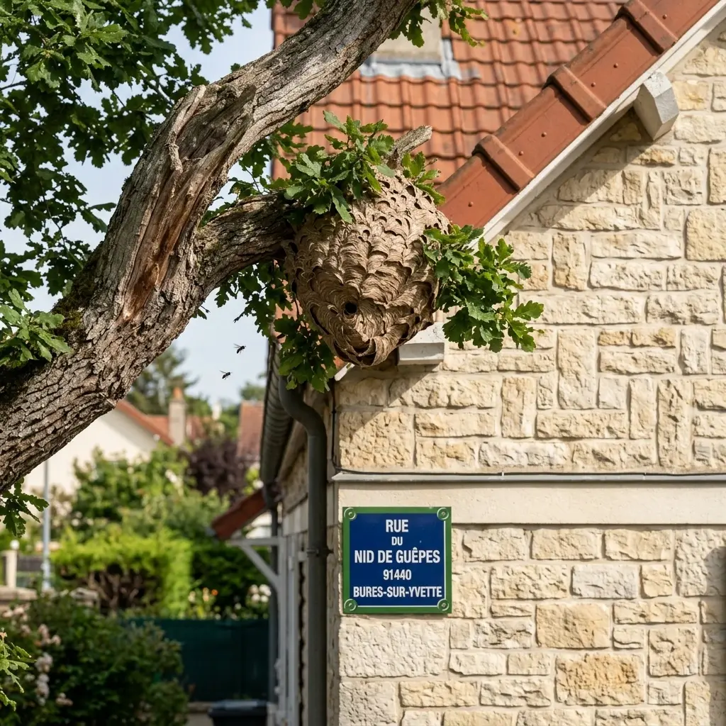 Nid de frelon Bures-sur-Yvette (91440)