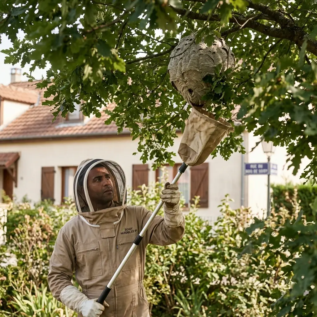 Nid de frelon Soisy-sur-Seine (91450)