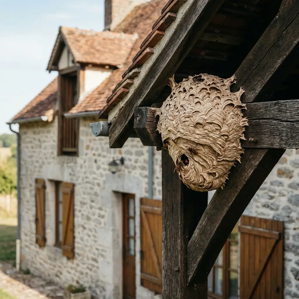 Nid de frelon La Ferté-Alais (91590)