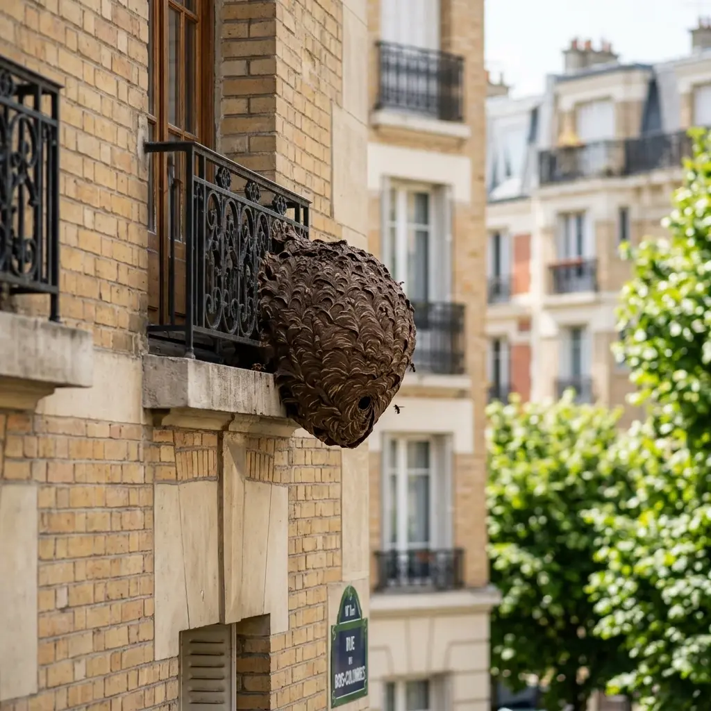 Une destruction ciblée et sécurisée du nid de frelon