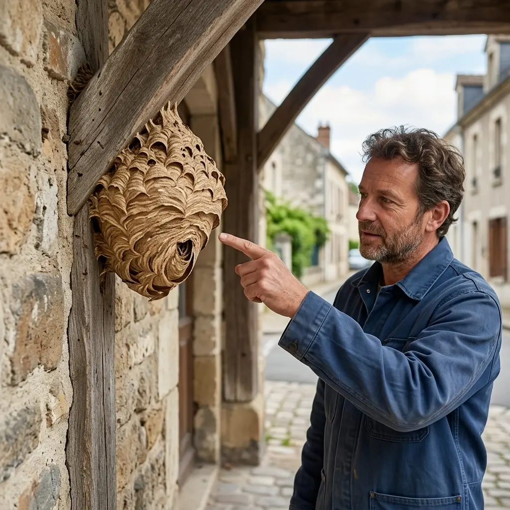 Nid de frelon Villeneuve-la-Garenne (92390)