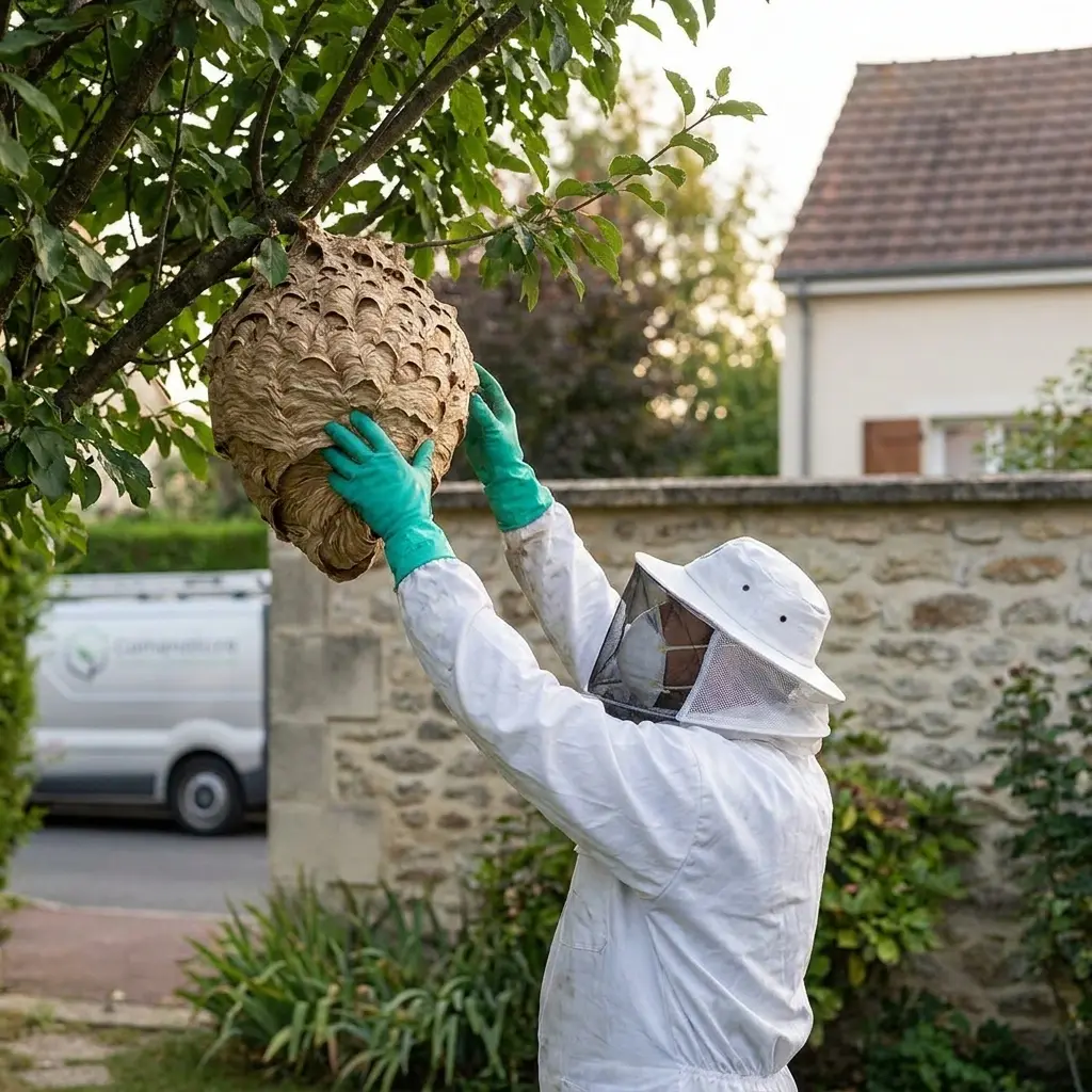 Comment nous supprimons le nid de frelon chez vous