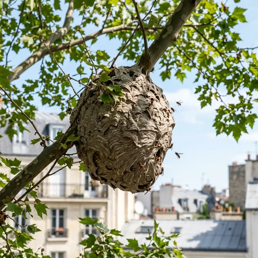 Nid de frelon Le Pré-Saint-Gervais (93310)